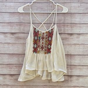 Ecote Urban Outfitters Embroidered Tank NWT sz Smalla